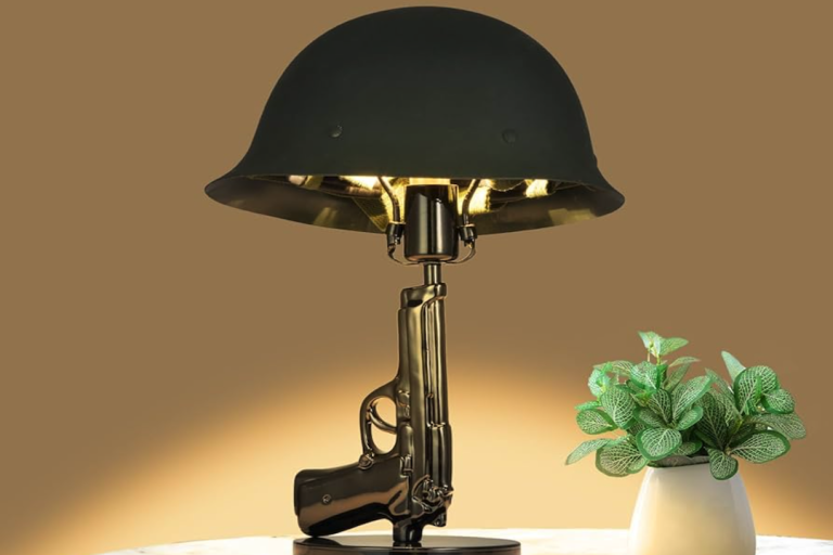 Unique Gun-Shaped Bedroom Lamp