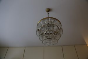 Photo Victorian style bathroom wall lamp