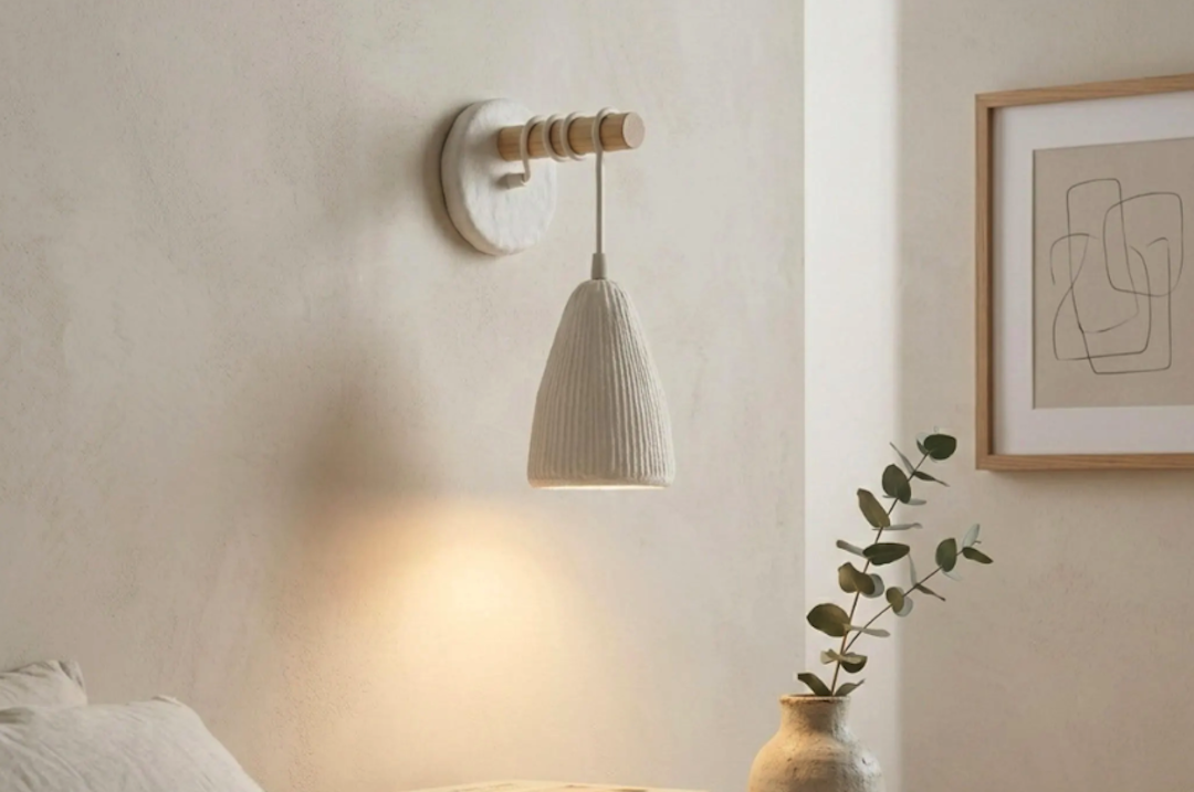 Embracing Wabi-Sabi: White Plaster Wall Sconces