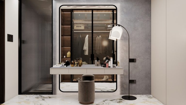 Photo luxury floor lamp