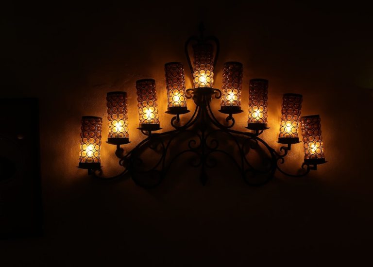 Photo candle wall sconces